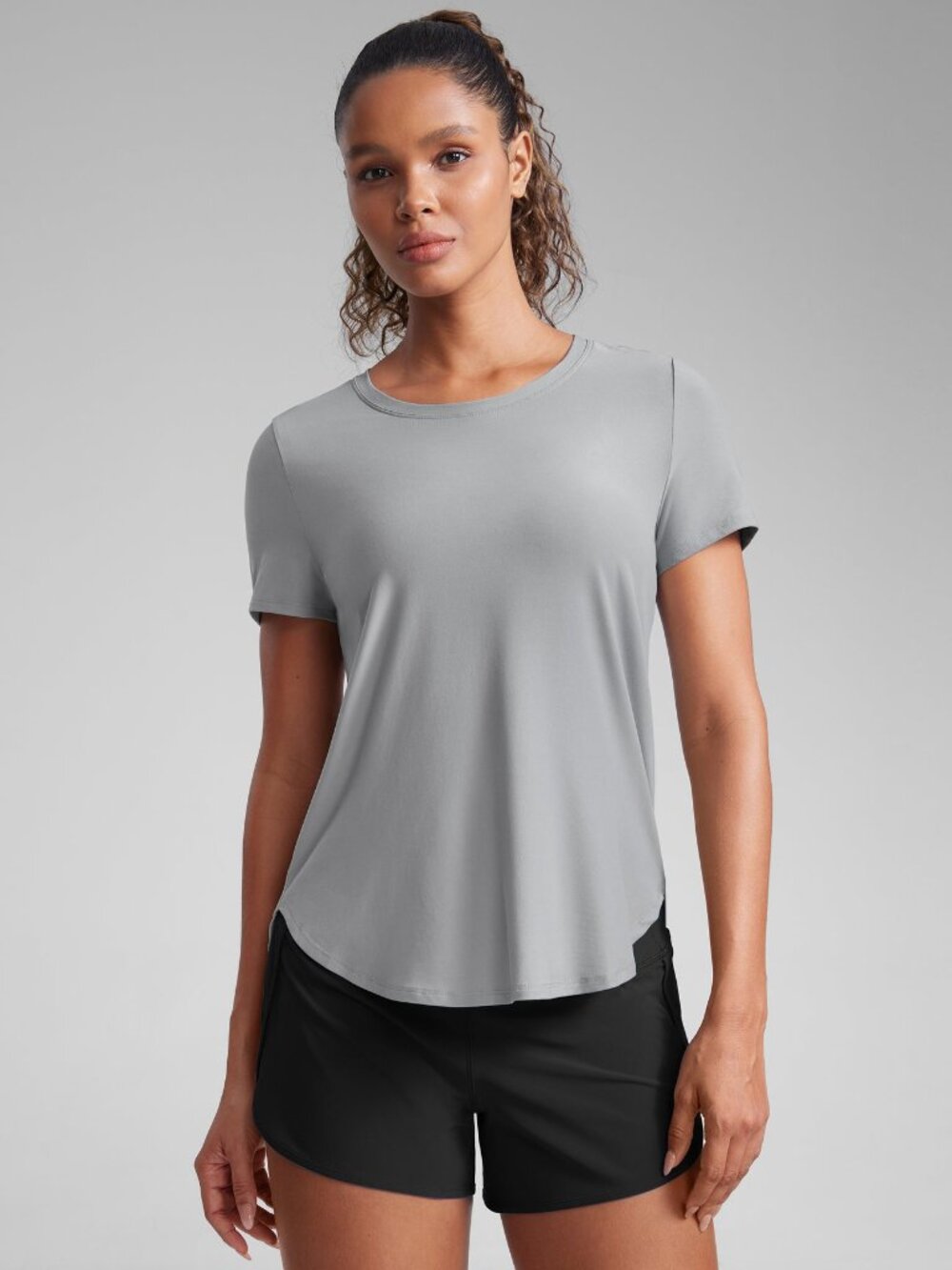 Cloudweight Crewneck Side Slit Short Sleeve